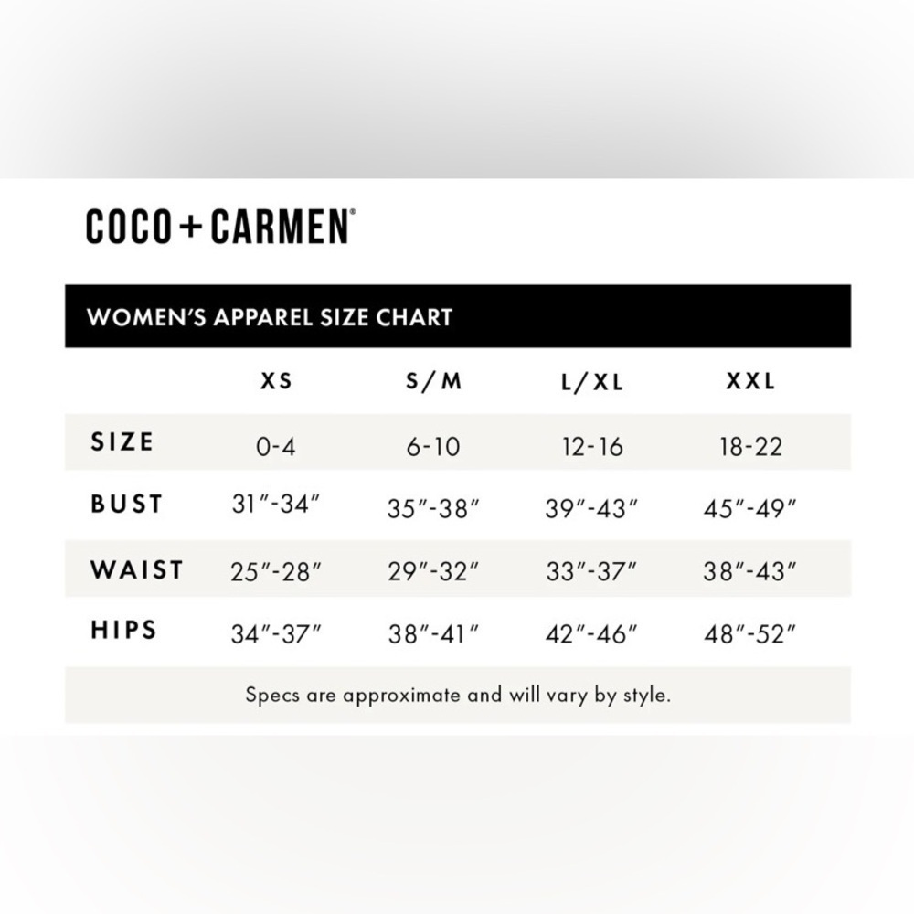 Coco + Carmen Black Leggings, Zipper Pockets. L/XL - Picture 6 of 6